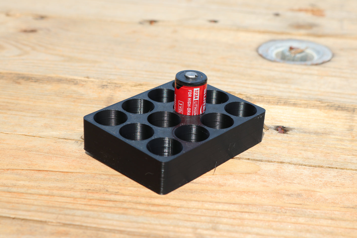 CR123 Battery Organizing Tray